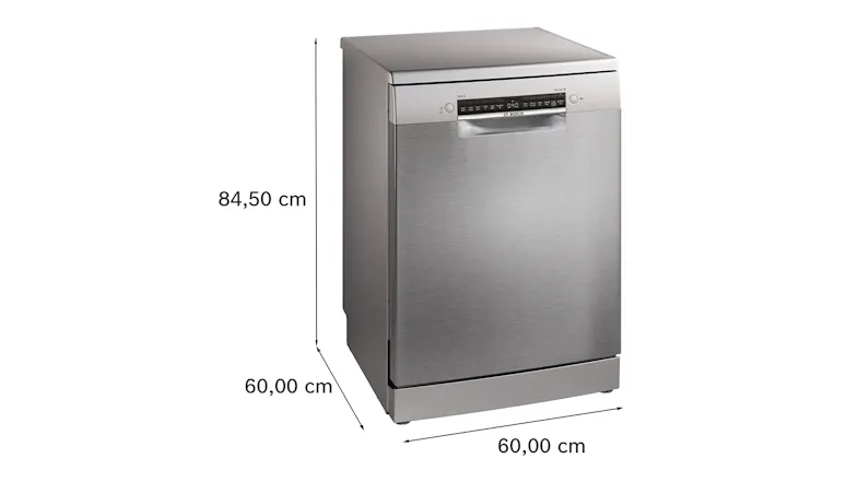 Bosch Series 4 dishwasher with labelled dimensions Bosch Series 4 dishwasher with labelled dimensions