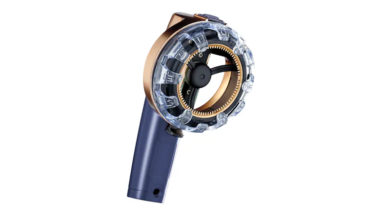 An angled front view of the rotary blade An angled front view of the rotary blade