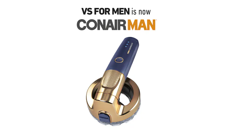 An infographic that explains how VS for Men is now ConairMan An infographic that explains how VS for Men is now ConairMan