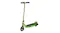 Front angled view of a green Razor Black Label E90 Electric Scooter with a black deck, handlebars, and wheels Front angled view of a green Razor Black Label E90 Electric Scooter with a black deck, handlebars, and wheels
