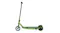 Side view of a green Razor E90 Electric Scooter showing the deck, rear motor, and kickstand Side view of a green Razor E90 Electric Scooter showing the deck, rear motor, and kickstand
