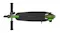 Top-down view of a green Razor E90 Electric Scooter with a black grip deck and handlebars Top-down view of a green Razor E90 Electric Scooter with a black grip deck and handlebars