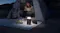 A camper using a tablet in a tent with a portable power station and an LED lantern for off-grid power A camper using a tablet in a tent with a portable power station and an LED lantern for off-grid power