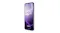 Three-quarter view of the OPPO A6x 5G smartphone showing a purple screen, branding, and a slim flat-edge design Three-quarter view of the OPPO A6x 5G smartphone showing a purple screen, branding, and a slim flat-edge design