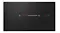 Front view of Bosch Series 8 rangehood showing the touch control panel integrated into the black glass surface Front view of Bosch Series 8 rangehood showing the touch control panel integrated into the black glass surface