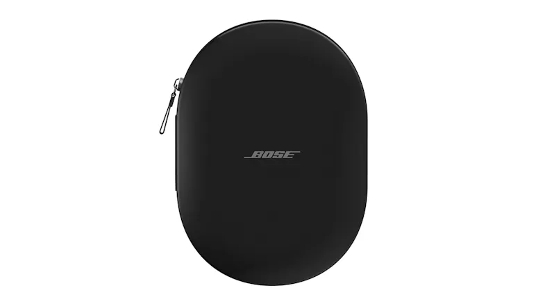 A closed oval protective case featuring an embossed centre logo A closed oval protective case featuring an embossed centre logo