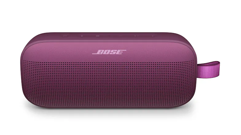 Bose SoundLink Flex (2nd Gen) Portable Bluetooth Speaker in a vibrant rosewood mauve finish Bose SoundLink Flex (2nd Gen) Portable Bluetooth Speaker in a vibrant rosewood mauve finish