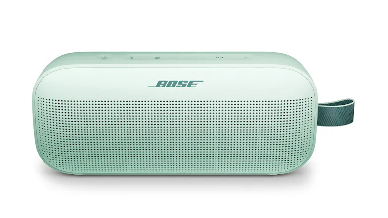 Bose SoundLink Flex (2nd Gen) Portable Bluetooth Speaker in a vibrant dewdrop mint finish Bose SoundLink Flex (2nd Gen) Portable Bluetooth Speaker in a vibrant dewdrop mint finish