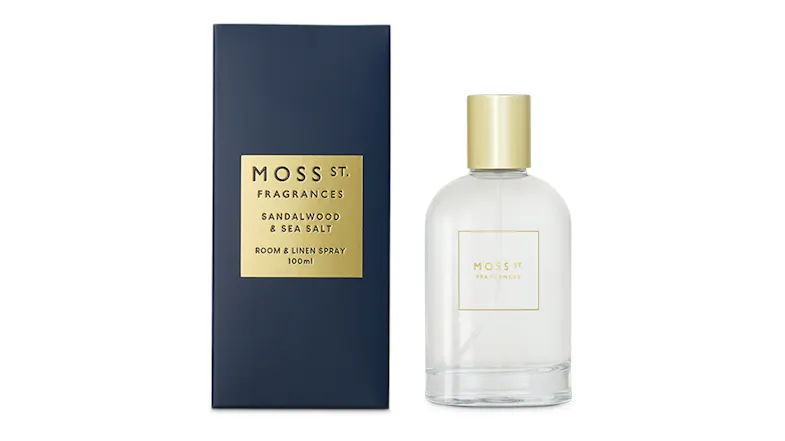 A view of the Moss St. 100ml Room Fragrance A view of the Moss St. 100ml Room Fragrance