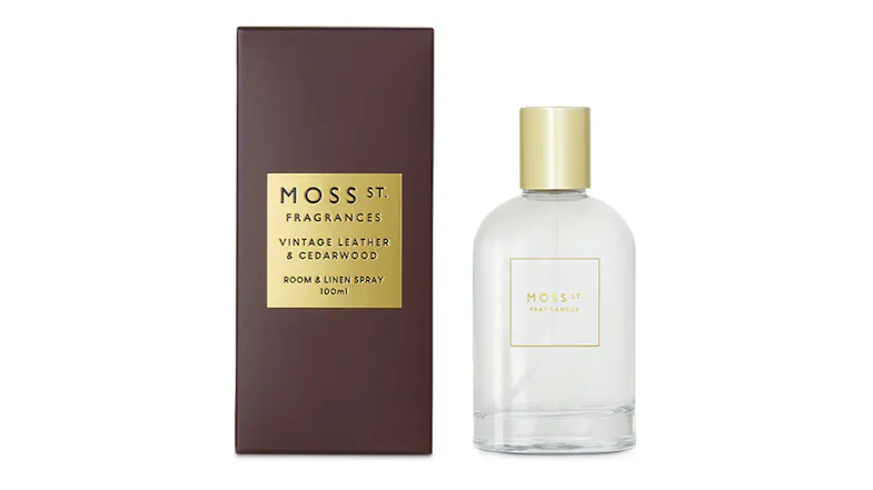 A view of the Moss St. 100ml Room Fragrance A view of the Moss St. 100ml Room Fragrance