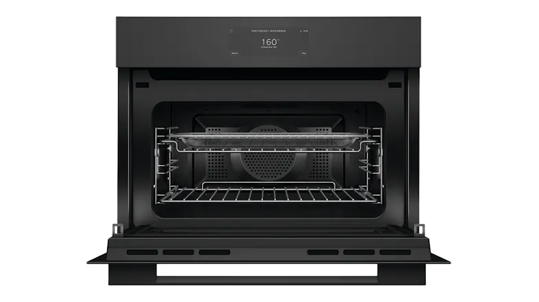 A front view of the appliance with its door opened A front view of the appliance with its door opened