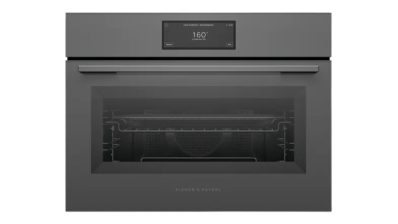 A view of the Fisher & Paykel Series 9 Combi-Microwave Oven A view of the Fisher & Paykel Series 9 Combi-Microwave Oven