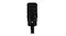 Side profile view highlighting the sleek black mic body and mount Side profile view highlighting the sleek black mic body and mount