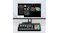 Desktop setup showing the console paired with a computer screen Desktop setup showing the console paired with a computer screen