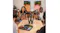 Group podcast setup featuring four people using the audio console Group podcast setup featuring four people using the audio console