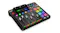 High-angle view showcasing the audio interface console surface High-angle view showcasing the audio interface console surface