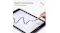 A person draws smooth, thick lines on a tablet screen using a yellow pencil-style ZAGG stylus A person draws smooth, thick lines on a tablet screen using a yellow pencil-style ZAGG stylus