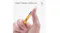 Fingers squeezing the soft, fidget-friendly pink rubber top of a yellow ZAGG stylus Fingers squeezing the soft, fidget-friendly pink rubber top of a yellow ZAGG stylus