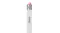 Detailed view of a white ZAGG stylus featuring a black logo, silver textured band, and pink top cap Detailed view of a white ZAGG stylus featuring a black logo, silver textured band, and pink top cap