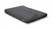 Angled view of a charcoal grey Lenovo laptop sleeve featuring a front pocket and attachment loops Angled view of a charcoal grey Lenovo laptop sleeve featuring a front pocket and attachment loops