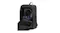 Interior view of a black rucksack with headset, controller, and gaming gear storage Interior view of a black rucksack with headset, controller, and gaming gear storage