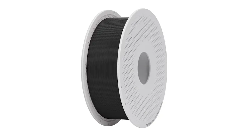 1kg spool of black 1.75mm Bambu Lab PETG HF filament on a reusable spool 1kg spool of black 1.75mm Bambu Lab PETG HF filament on a reusable spool