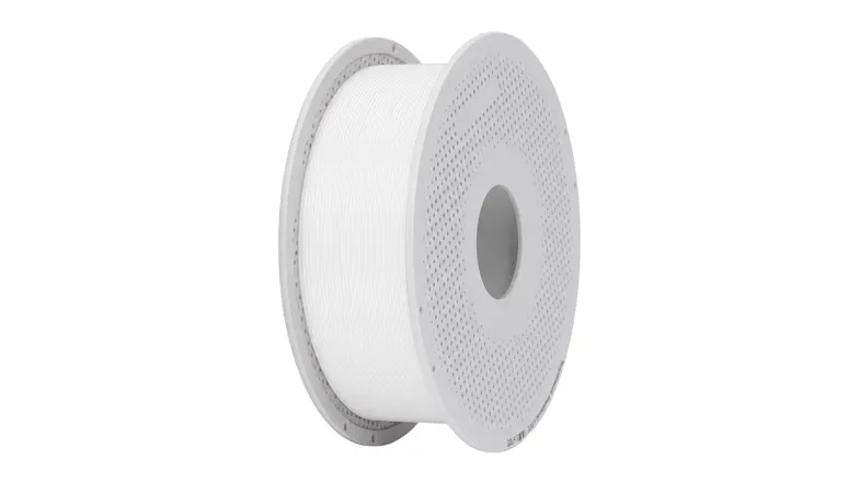 1kg spool of white 1.75mm Bambu Lab PETG HF filament on a reusable spool 1kg spool of white 1.75mm Bambu Lab PETG HF filament on a reusable spool