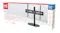 Side profile of the One For All TV stand box showing 360° turn and weight capacity icons Side profile of the One For All TV stand box showing 360° turn and weight capacity icons