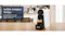 DeLonghi Essenza Mini on a counter with text reading "Stylish, Compact Design" DeLonghi Essenza Mini on a counter with text reading "Stylish, Compact Design"
