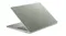 Back angle view of the laptop with a partially open lid Back angle view of the laptop with a partially open lid