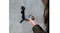 High-angle view of a person using a remote mic with the camera on a tripod High-angle view of a person using a remote mic with the camera on a tripod