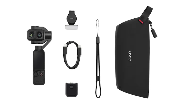 Top-down view of the DJI Osmo Pocket 4P 4K Handheld Action Camera Standard Combo Top-down view of the DJI Osmo Pocket 4P 4K Handheld Action Camera Standard Combo