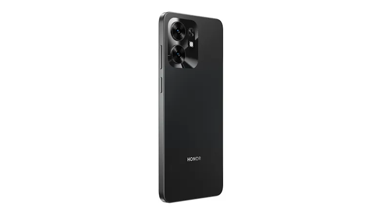 Back view of the Honor smartphone with dual camera module Back view of the Honor smartphone with dual camera module