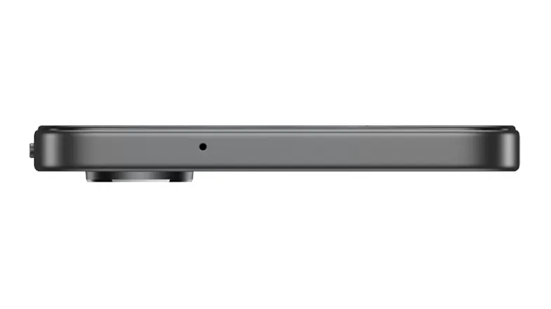 Top edge view of the Honor phone showcasing a slim profile Top edge view of the Honor phone showcasing a slim profile