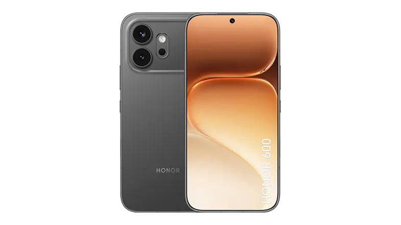 Front and back view of the smartphone side by side Front and back view of the smartphone side by side