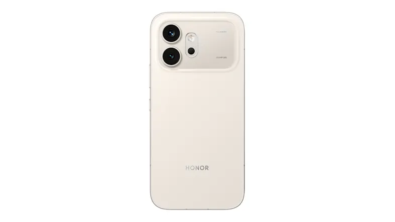 Back view of the Honor smartphone with dual camera module Back view of the Honor smartphone with dual camera module