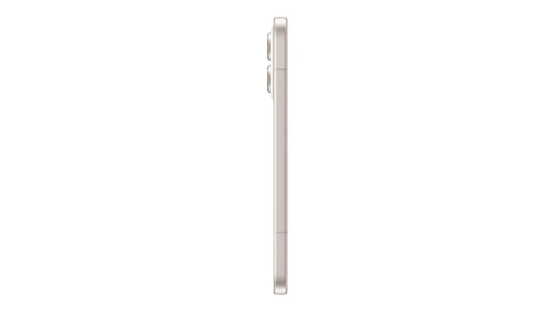 Left side view of the 5G phone showcasing a slim profile Left side view of the 5G phone showcasing a slim profile