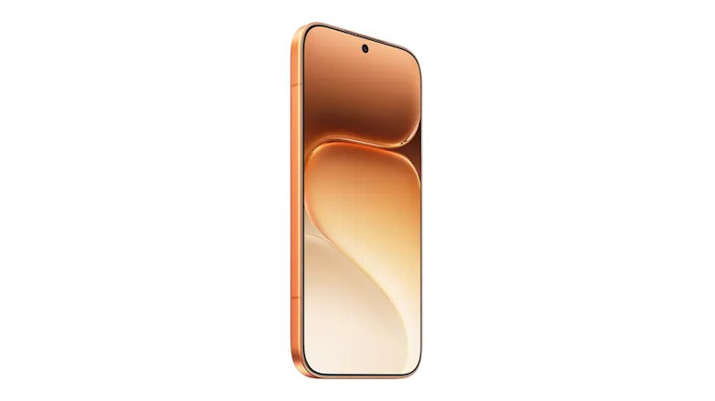 Angled front view of the smartphone highlighting a thin bezel Angled front view of the smartphone highlighting a thin bezel