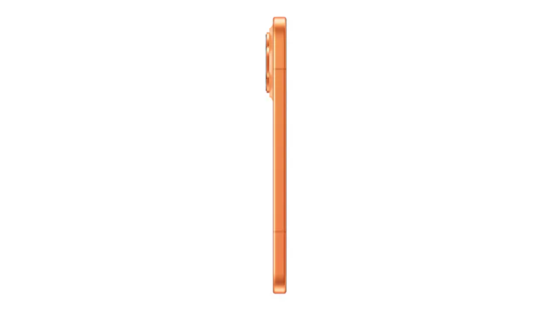 Left side view of the 5G phone showcasing a slim profile Left side view of the 5G phone showcasing a slim profile