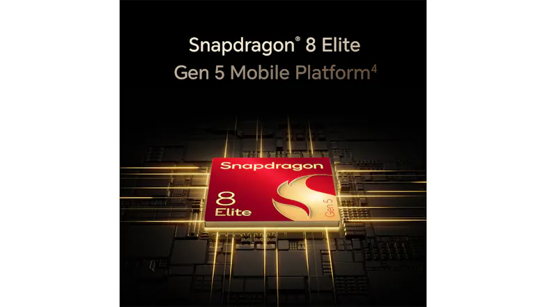 Promotional graphic highlighting Snapdragon chip performance details Promotional graphic highlighting Snapdragon chip performance details