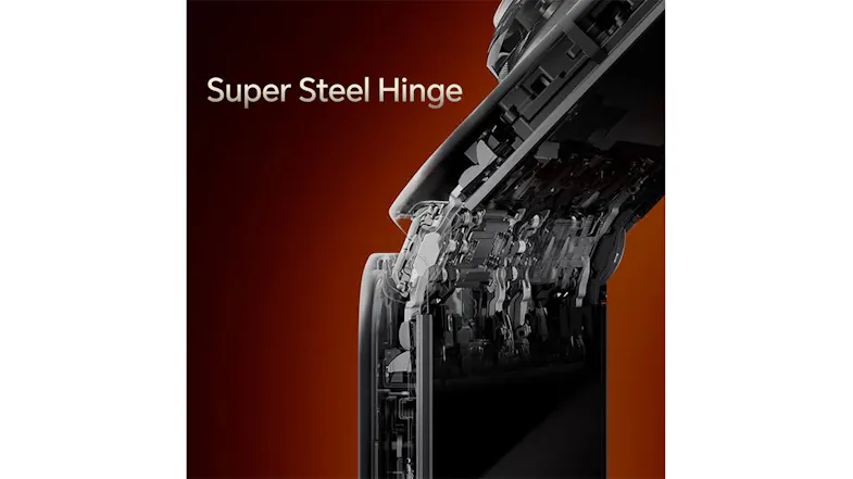 Durability banner highlighting super steel hinge structure details Durability banner highlighting super steel hinge structure details