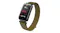 Ryze SmartWatch with black case and olive woven band shown at an angle Ryze SmartWatch with black case and olive woven band shown at an angle