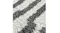Close-up view of the rug showing soft striped fibres Close-up view of the rug showing soft striped fibres