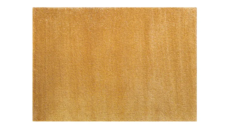 Remi Rug in Amber shown in a full front view, featuring a warm golden amber colour Remi Rug in Amber shown in a full front view, featuring a warm golden amber colour