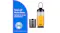 Nutribullet blender infographic displaying a detached gunmetal grey motor base and a cup filled with juice, alongside feature text Nutribullet blender infographic displaying a detached gunmetal grey motor base and a cup filled with juice, alongside feature text