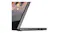 Close-up side view of the Lenovo portable monitor with the power button, USB-C port, and security lock slot Close-up side view of the Lenovo portable monitor with the power button, USB-C port, and security lock slot