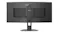 Rear view of the Lenovo Legion gaming monitor with a perforated ventilation panel and rectangular stand Rear view of the Lenovo Legion gaming monitor with a perforated ventilation panel and rectangular stand