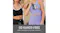 Shark ChillPill cooling fan attached to a woman's purple sports bra strap, while another is worn as a lanyard by a friend Shark ChillPill cooling fan attached to a woman's purple sports bra strap, while another is worn as a lanyard by a friend