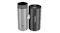 Shark portable cooling fan folded vertically, showing a silver cylinder next to a charcoal cylinder with the Shark logo Shark portable cooling fan folded vertically, showing a silver cylinder next to a charcoal cylinder with the Shark logo
