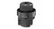Shark portable cooling device misting nozzle module accessory in charcoal, featuring a lock icon on the attachment base Shark portable cooling device misting nozzle module accessory in charcoal, featuring a lock icon on the attachment base